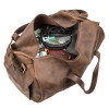 Дорожная коричневая сумка Grande Pelle из кожи Crazy Horse (GP0045brown)